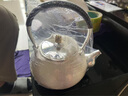 季慕家銀壺純銀999燒水壺 云南純手工足銀茶具套裝蘭花套裝銀茶壺家用 鍍金蘭花燒水壺 曬單實(shí)拍圖