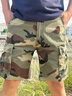 AK ARMY阿美咔嘰美式復古重磅迷彩工裝短褲男戶(hù)外多袋純棉休閑褲四五分褲 山地迷彩 30 曬單實(shí)拍圖