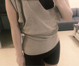 維諾亞單/套裝連體瑜伽服女新款普拉提訓練服帶胸墊絕美健身服上衣罩衫 卡其色罩衫+煙栗連體褲 M 曬單實(shí)拍圖