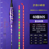 無(wú)心法師高靈敏21目硬尾日夜咬鉤變色夜光魚(yú)漂超長(zhǎng)流氓漂黑坑水庫(kù)魚(yú)夜釣 漂長(zhǎng)60cm版本805 21目咬鉤變色粗尾2.6mm/2號(hào) 曬單實(shí)拍圖