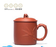 百年利永 紫砂杯宜興純手工紫砂蓋杯原礦清水泥竹雅杯功夫茶具辦公泡茶杯 曬單實拍圖