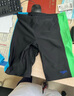 速比濤（Speedo）兒童泳衣泳敢系列柔軟舒適青少年防曬分體泳衣女童 黑色/綠色 7-8 曬單實(shí)拍圖