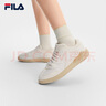 斐樂(lè )（FILA）【韓素希同款】官方女鞋摩登板鞋2025夏新款布丁鞋薄底鞋休閑鞋 奶白-GD 38 曬單實(shí)拍圖