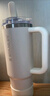 STANLEY巨無霸杯PRO吸管杯水杯保溫杯大容量辦公不銹鋼杯子887ML-米白 曬單實(shí)拍圖