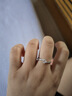 喜鉆鉑金鉆戒女公主方求婚鉆石戒指輕奢結(jié)婚鉆戒婚戒送女友生日禮物 【GIA證書】鉑金共40分D色VS2 曬單實(shí)拍圖
