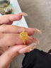 中國黃金拉絲小方糖黃金戒指女足金單戒指環(huán)女七夕情人節(jié)禮物送女朋友老婆 拉絲小方糖黃金戒指【配品牌禮盒】 金重約：2.6g 曬單實(shí)拍圖