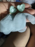 夢可飾羅馬假日仙氣花朵耳環(huán)女2025新款夸張度假耳飾甜美耳釘女生禮物 925銀針-海藍之心花瓣耳釘(一對 曬單實拍圖