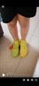 LI-NING KIDS 李寧風(fēng)影2兒童籃球男女童大童25春夏新款運動(dòng)鞋耐磨透氣實(shí)戰球鞋 奇異果黃 鴛鴦配色，鞋舌設計差異 36  內長(cháng)約23.6cm適合腳長(cháng)22.6cm 曬單實(shí)拍圖