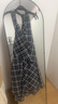 moussy 2025夏季新品掛脖時尚不規(guī)則下擺格子連衣裙028ISA33-3521 025花紋黑色 M 曬單實拍圖