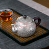銀器時(shí)代百福泡茶壺足銀999銀茶壺手工銀壺功夫茶具父親節(jié)禮物實(shí)用小茶壺 中號(hào)180克+證書 210ml 曬單實(shí)拍圖