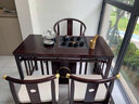 名源龍盛烏金木實(shí)木陽(yáng)臺茶桌椅組合辦公室家用小型茶幾喝泡茶臺燒水壺一體 濕泡1.0米桌1八字椅2月牙椅 曬單實(shí)拍圖
