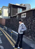 卡圖弛微喇痞帥直筒牛仔褲男春秋季美式高街潮流寬松顯瘦百搭闊腿長褲子 黑灰色 XL 【建議120-140斤】 曬單實拍圖