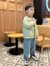雅鹿秋冬兒童輕薄羽絨服內膽短款男童女童中大童小童學(xué)生校服神器內搭 豆綠 120 cm 曬單實(shí)拍圖