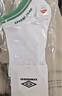 茵寶（Umbro）潮流中襪羅紋襪口舒適毛巾底男女同款新款中筒襪子 雪花白 24-26（男款） 曬單實(shí)拍圖