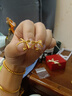 周六福 黃金套鏈耳飾女款少女心事系列5G足金鏈墜時(shí)尚吊墜 計價(jià) 耳飾-2.41g 曬單實(shí)拍圖