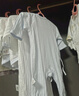 貝瑞加（Babyprints）新生兒連體衣2件裝嬰兒純棉內衣薄款四季爬服柔軟寶寶哈衣 藍52 曬單實拍圖