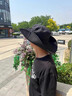 JEEP大頭圍防曬漁夫帽夏季防紫外線太陽帽2025新款男女戶外遮陽帽 淺灰色兩件套(帽子+面罩) XL大碼（58-63cm) 曬單實拍圖