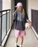 美職棒（MLB）官方旗艦 男女情侶裝短袖25夏季新款上衣后背仿牛仔老花半袖服T恤 紐約洋基隊(duì)1053/炭灰色 S 165/88A 曬單實(shí)拍圖