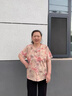 俞兆林（YUZHAOLIN）奶奶短袖襯衫夏季中老年人2025年夏裝女新款上衣老太太衣服媽媽裝 FQpFN1 大花紅【單上衣】 L  建議(75-90斤) 曬單實(shí)拍圖