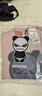HI PANDA你好熊貓潮流麂皮絨復(fù)古圓領(lǐng)短袖T恤男2025夏季新款透氣百搭半袖 【麂皮絨】-粉#JDP熊貓灰 M 曬單實(shí)拍圖