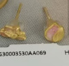 潮宏基足金黃金耳釘琺瑯不對稱生日禮物計價 花韻 EEG30003530 約1.3g 曬單實拍圖
