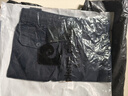 皮爾卡丹（pierre cardin）七分褲男純棉夏季休閑工裝短褲男士外穿寬松中褲六分7分馬褲子 深藍色 3XL 160-170 曬單實拍圖