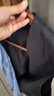 無印良品（MUJI）女式 漢麻混斜紋長款馬甲馬夾女款無袖上衣夏季 BC2LFC5S 黑色 L （165/88A） 曬單實拍圖