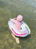 swimbobo兒童游泳圈 6個(gè)月-3歲兒童泳圈 嬰兒防側(cè)翻坐圈寶寶游泳圈K8016 曬單實(shí)拍圖