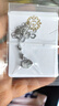 締晶平安鎖項鏈女925銀小眾輕奢貓眼石吊墜閨蜜鎖骨鏈生日禮物女生 曬單實拍圖
