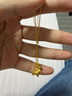 周大生黃金項(xiàng)鏈古法馬上有錢項(xiàng)鏈好運(yùn)自帶送女友媽媽紀(jì)念日情人節(jié)禮物 約6.2g 曬單實(shí)拍圖