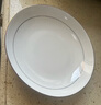 瓷秀源盤子菜盤家用骨瓷餐具組合陶瓷簡約深盤飯盤套裝金邊碟子餐盤 飯盤10個裝 8英寸 曬單實拍圖