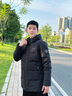 波司登25春短款基礎(chǔ)輕薄羽絨服男90絨立領(lǐng)便攜保暖居家B250131005 曬單實拍圖