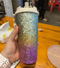 網(wǎng)易嚴(yán)選鈦杯純鈦保溫保冷杯高顏值一蓋雙飲咖啡杯  節(jié)日禮物 健康新鮮 炫彩虹- 500ml 曬單實(shí)拍圖