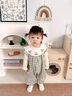 G.DUCKKIDS女寶寶秋裝連體嬰兒衣服洋氣兩件套裝1歲幼兒滿(mǎn)月百天周歲春秋季 綠色 80cm 曬單實(shí)拍圖