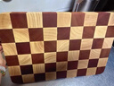 原森太棋盤(pán)格菜板抗菌防霉家用切菜板實(shí)木烏檀水果砧板木質(zhì)案板 曬單實(shí)拍圖