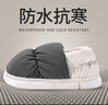 利達妮（TZLDN）男士棉鞋防水2025新款秋冬季居家室內保暖全包跟內絨棉拖鞋男款 曬單實(shí)拍圖