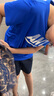 安踏兒童T恤2件裝男童2025年夏季針織速干T透氣舒適簡約短t短袖清風T 純凈白/田野藍7120-1 150 cm 曬單實拍圖