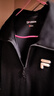FILA FUSION斐樂(lè )潮牌女子針織連衣裙2025夏季新款時(shí)尚短袖連身裙 正黑色-BK M 165/84A 曬單實(shí)拍圖