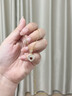 阿黛麗天然石榴石項鏈925銀鑲嵌愛心貝母吊墜寶石女飾品七夕生日送女友 曬單實拍圖