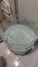 果音嬰兒游泳桶折疊寶寶洗澡桶家用0-3歲新生兒童泡澡桶大號(hào)洗澡神器 【豪華款】綠色恐龍 曬單實(shí)拍圖