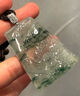 冰種飄花翡翠吊墜意境山水牌玉墜高冰飄綠翡翠處理玉石掛件送禮款 曬單實拍圖