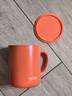膳魔師（THERMOS） 不銹鋼把手杯JDG-451辦公桌面保溫杯簡(jiǎn)約帶蓋咖啡杯TCDG-451 TCDG-451赪霞（陶瓷內膽） 曬單實(shí)拍圖