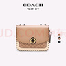 蔻馳（COACH）【禮物】奧萊女士女包經(jīng)典標(biāo)志老花鉚釘裝飾MADISON單肩包斜挎 棕黃色 灰褐色 混合色(新款) 曬單實(shí)拍圖
