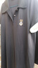 Olrain歐芮兒夏季新款灰色polo領(lǐng)短袖休閑針織字母刺繡連衣裙 灰色 L 曬單實(shí)拍圖