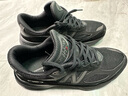 NEW BALANCE NB官方美產(chǎn)男鞋女鞋情侶復古潮流運動休閑鞋990系列 黑色 U990BB6 42.5 (腳長27cm) 曬單實拍圖