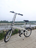 大行（DAHON） 通勤便攜折疊自行車20英寸6速超輕鋁合金成人休閑代步單車BYA061 珍珠白 曬單實(shí)拍圖