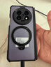 XUNDD訊迪適用oppo findn5手機殼鏡頭全包360°旋轉支架find n5保護套磁吸鉸鏈保護氣囊防摔透明保護殼 Find N5【黑·旋轉磁吸支架款】單后殼+鋼化膜 曬單實(shí)拍圖