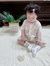 顆粒熊（KELIXIONG）嬰兒短袖連體衣寶寶莫代爾夏裝嬰幼兒薄款睡衣哈衣新生兒衣服夏季 丁香紫 90cm 曬單實(shí)拍圖