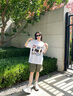 WASSUP美式幻影人像T恤短袖男2025夏季寬松休閑重磅純棉圓領(lǐng)體恤上衣ins 白色 M 曬單實(shí)拍圖