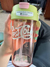 杯具熊（BEDDYBEAR）夏季雙飲塑料杯咖啡杯便攜tritan材質(zhì)吸管杯兩用隨手涼水壺 輕心系列咖啡杯-隨心粉綠500ml 曬單實(shí)拍圖